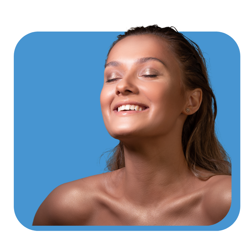 Woman smiling