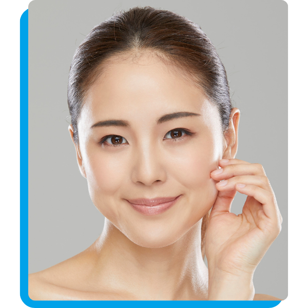 woman with healthy skin